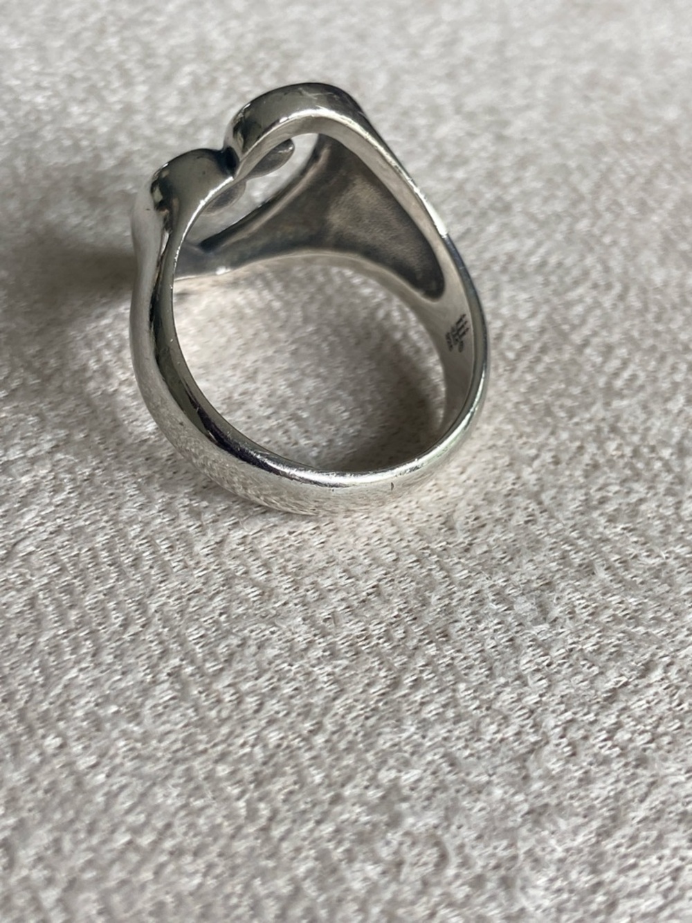 James Avery "Mother's Love" Sterling Silver Open Heart Ring. Size 8 - Picture 10 of 17